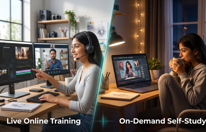 live online training vs on demand self study