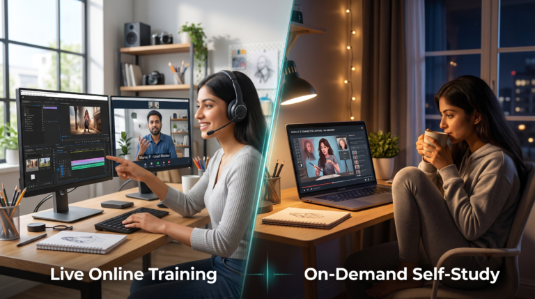 live online training vs on demand self study